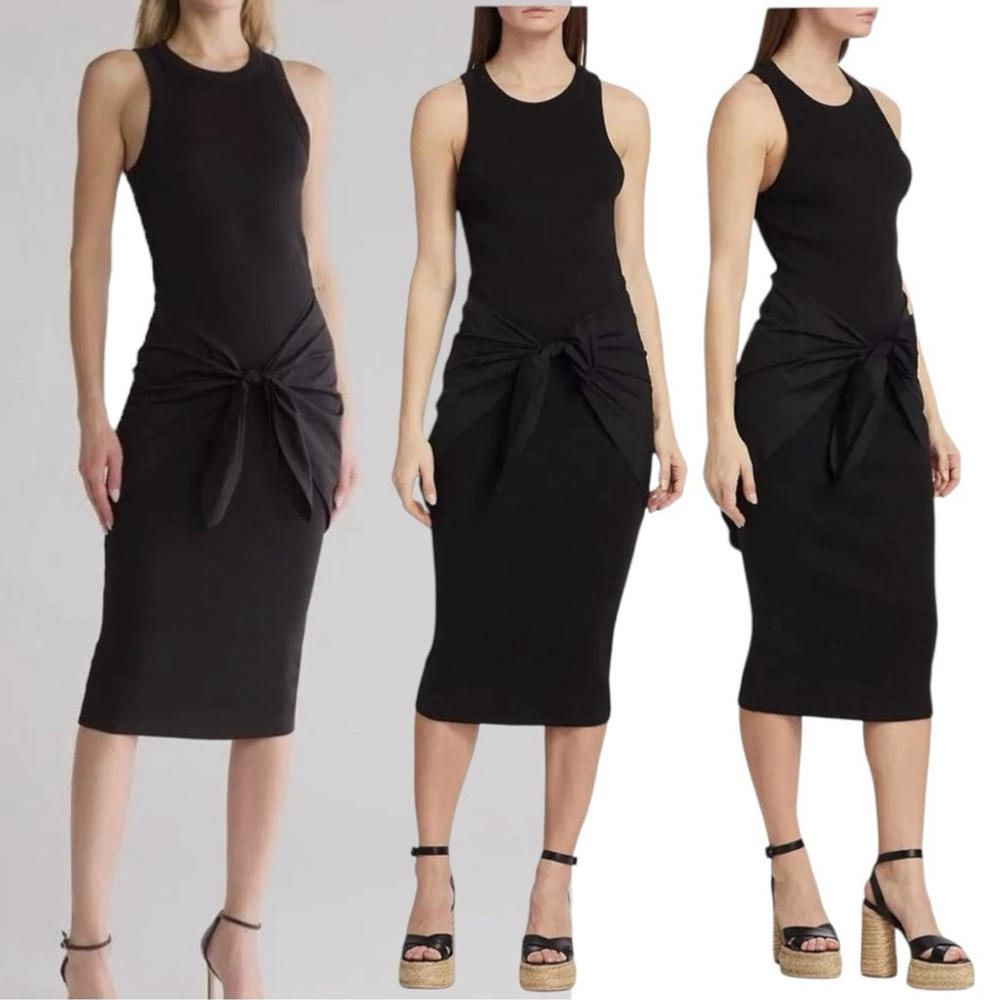 Veronica Beard Black Odeon Cotton Dress in Black Classic Career Women's Size XL